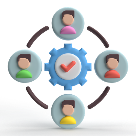 Trabajo en equipo  3D Icon