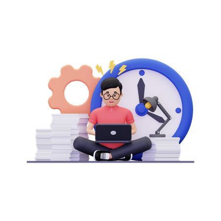 Trabajo terminado en la fecha límite  3D Icon