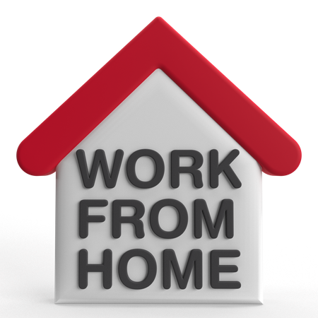 Trabalho a partir de casa  3D Icon