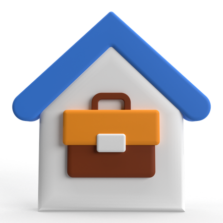 Trabalho a partir de casa  3D Icon