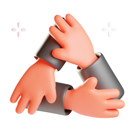 Trabalho em equipe  3D Icon