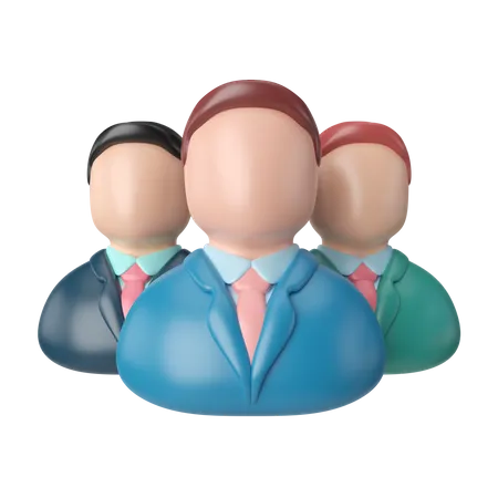 Equipe de negócios  3D Icon