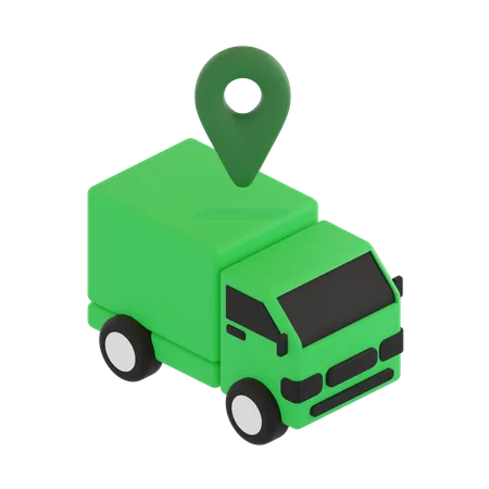 Tracking Delivery  3D Icon