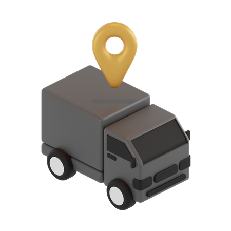 Tracking Delivery  3D Icon
