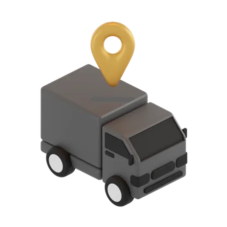 Tracking Delivery  3D Icon