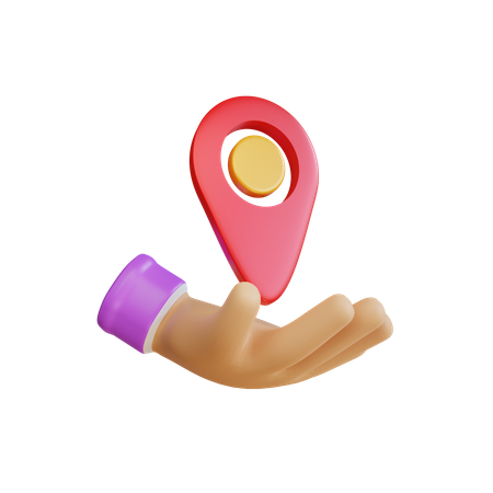 Tracking Location  3D Icon