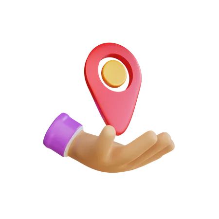 Tracking Location  3D Icon