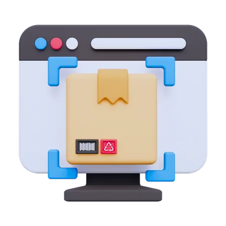 Tracking Package  3D Icon