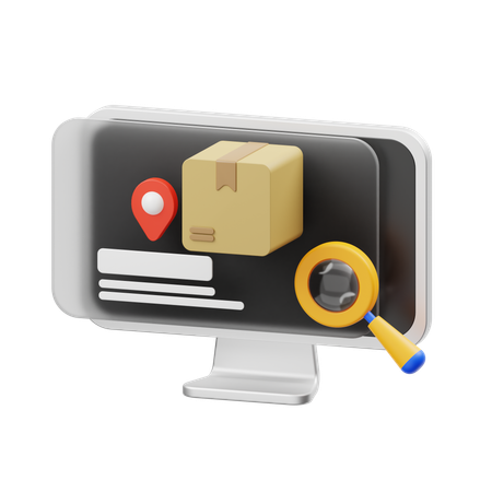 Tracking Package  3D Icon