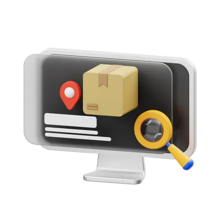 Tracking Package  3D Icon