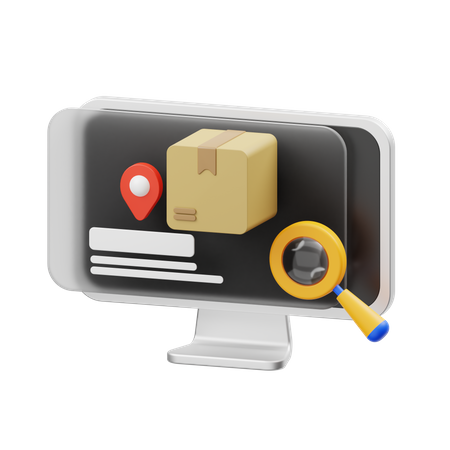 Tracking Package  3D Icon