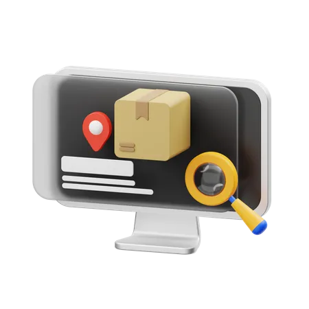 Tracking Package  3D Icon