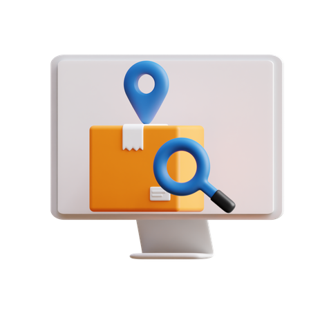 Tracking Package  3D Icon