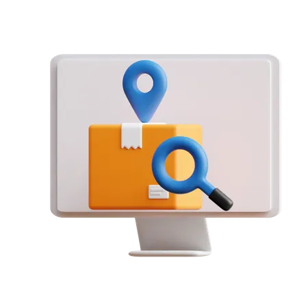 Tracking Package  3D Icon