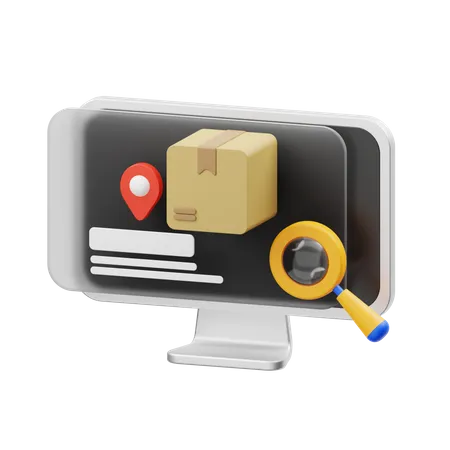 Tracking Package 3D Icon