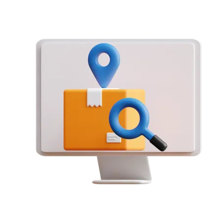 Tracking Package 3D Icon