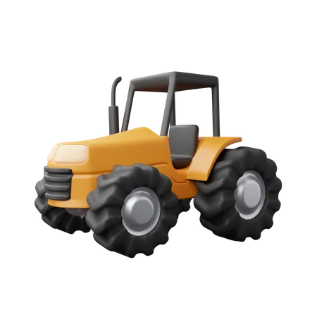 Tracteur  3D Icon