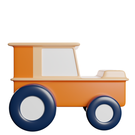 Tracteur  3D Icon