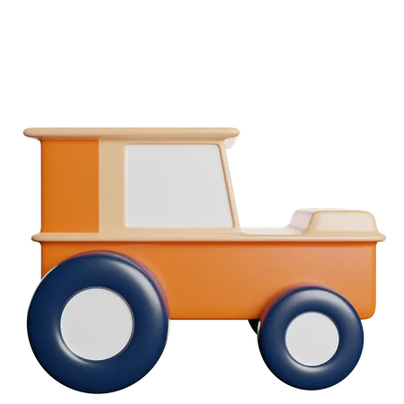 Tracteur  3D Icon