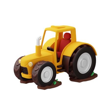 Tracteur  3D Icon