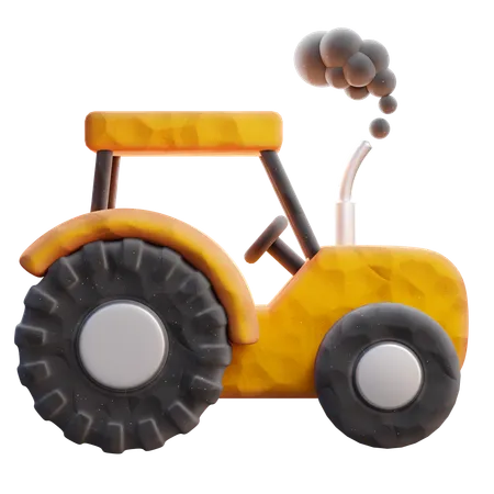 Tracteur  3D Icon