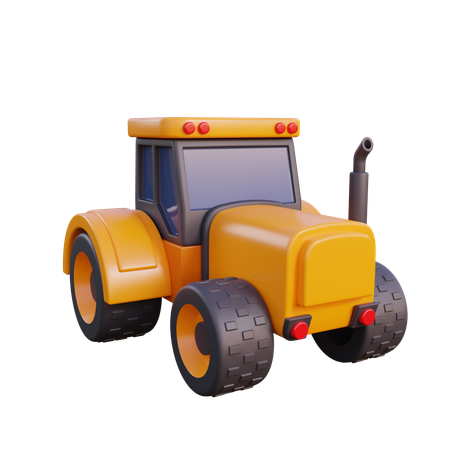 Tracteur  3D Icon