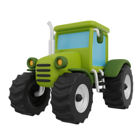 Tracteur  3D Icon