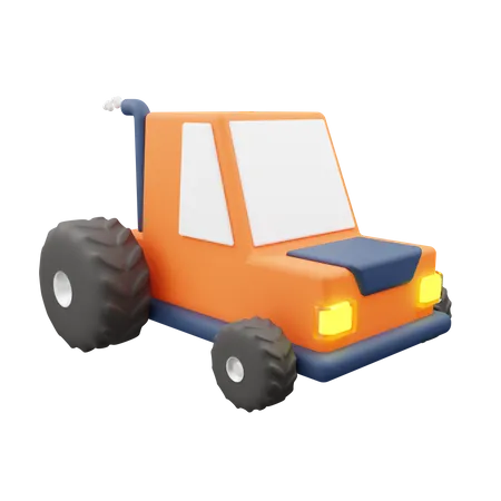 Tracteur  3D Illustration