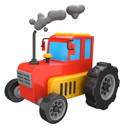 Tracteur  3D Illustration