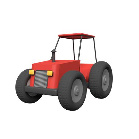 Tracteur  3D Illustration