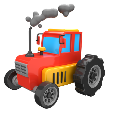 Tracteur  3D Illustration