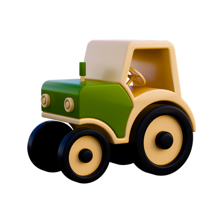 Tracteur  3D Illustration