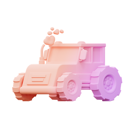 Tracteur  3D Icon