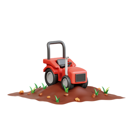 Tracteur  3D Icon