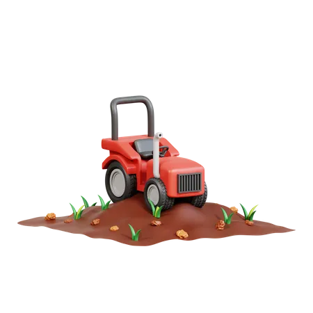 Tracteur  3D Icon