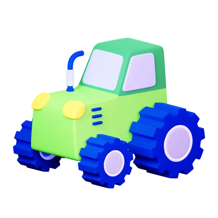 Tracteur  3D Icon