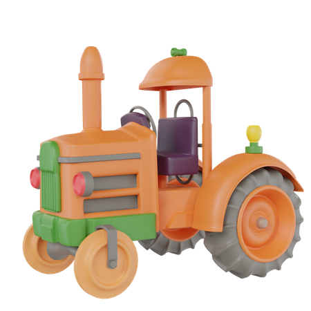 Tracteur  3D Icon