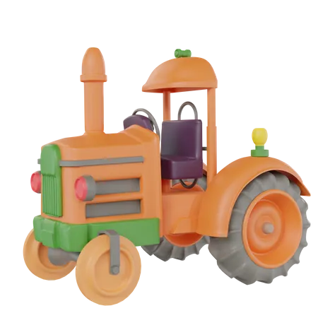 Tracteur  3D Icon