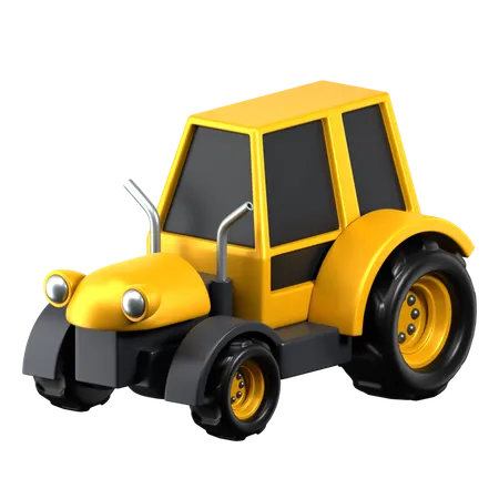 Tractor 3 D Construction Vehicles Icon 3D Icon