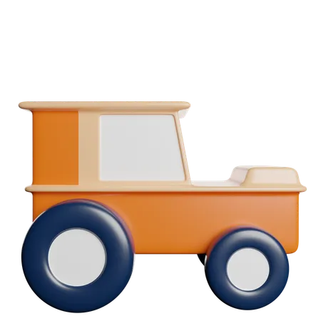 Tractor Farming Transportation 3D Icon
