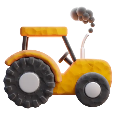 Tractor Agriculture 3 D Icon 3D Icon