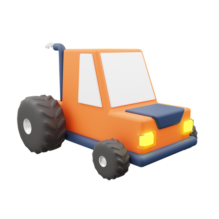 Tractor  3D Icon