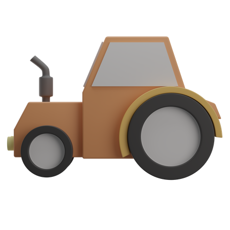 Tractor  3D Illustration