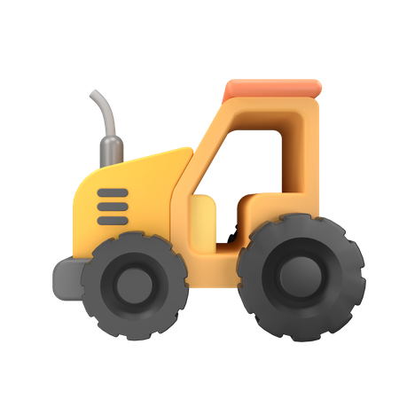 Tractor  3D Illustration