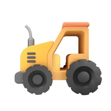 Tractor  3D Illustration