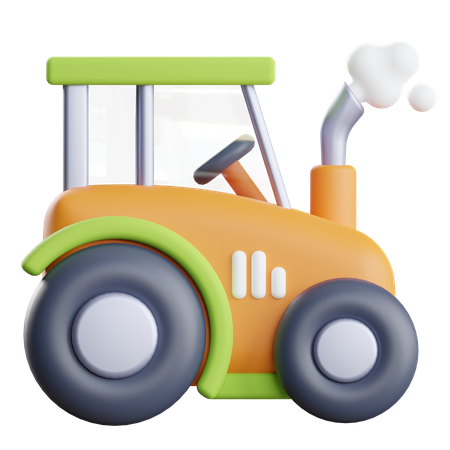 Tractor  3D Illustration