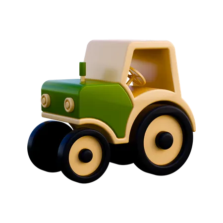 Tractor  3D Illustration