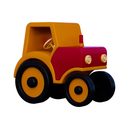 Tractor  3D Illustration