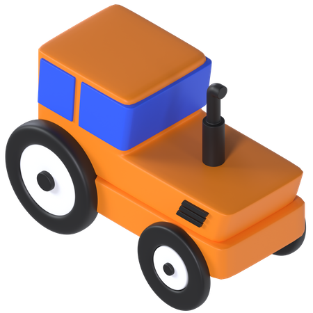 Tractor  3D Illustration