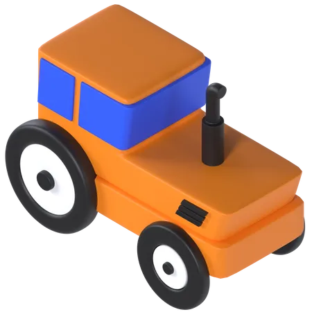 Tractor  3D Illustration